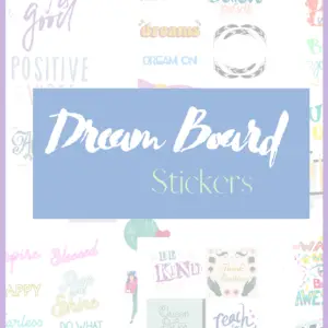 60+ Dream Board Stickers